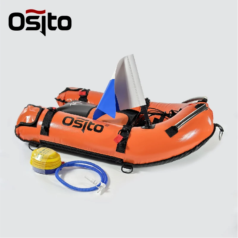 Spearfishing Float Boat With PVC Inner Blader And flag Pump Diving Buoy Osito Brand Spear Fishing Boat 3 Colors Option