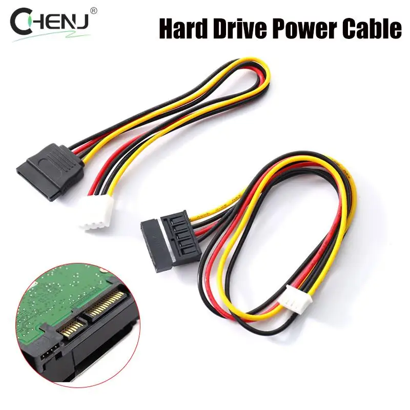 SATA 15 Pin Female To 4 Pin Female FDD Floppy Adapter Hard Drive Power Cord Cable XH2.54mm To Sata/VH3.96mm To Sata