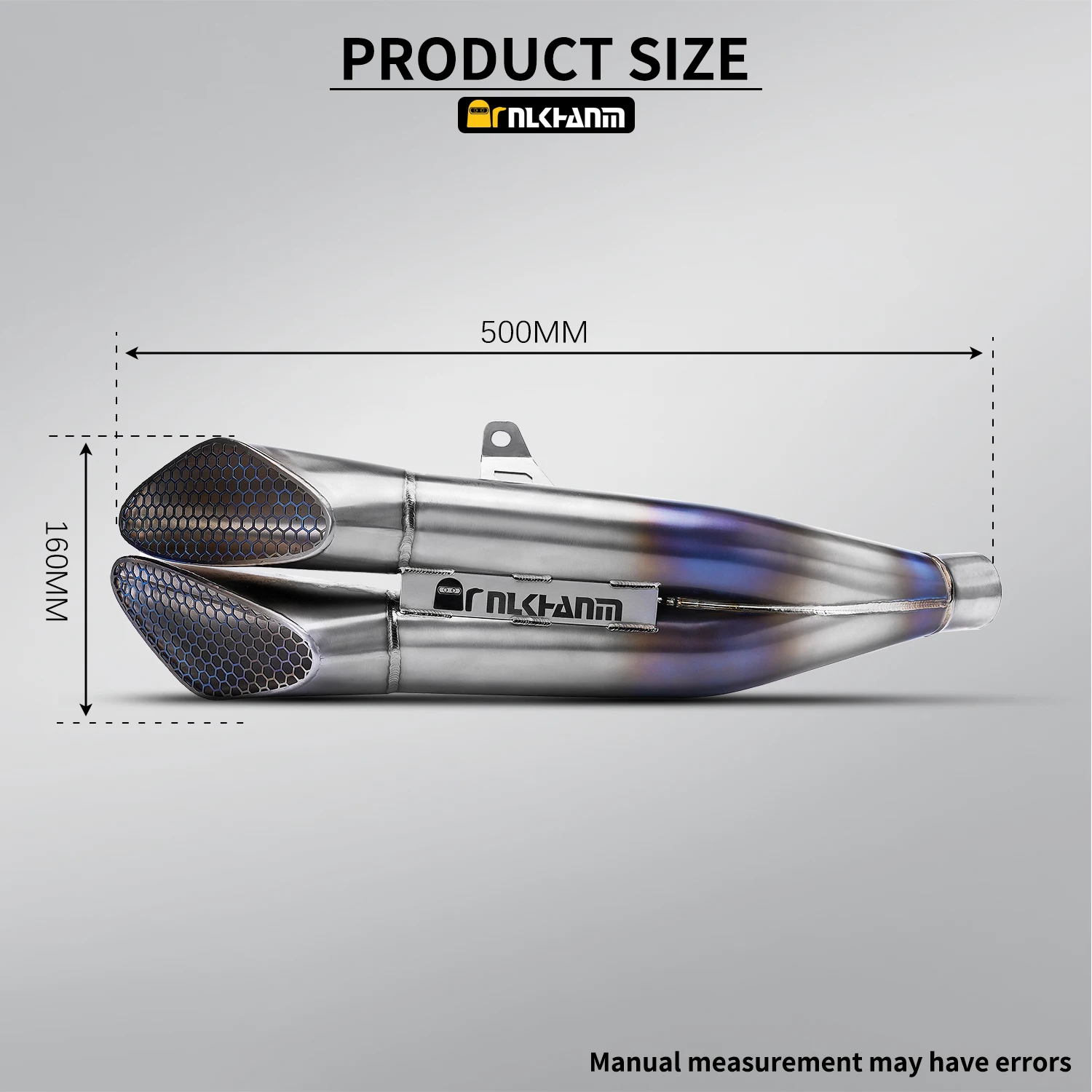 New Titanium Alloy Honeycomb Forged Motorcycle Exhaust Kit Slip-On Line For Kawasaki ZX6R 2021-2024 Retrofit/Upgrade