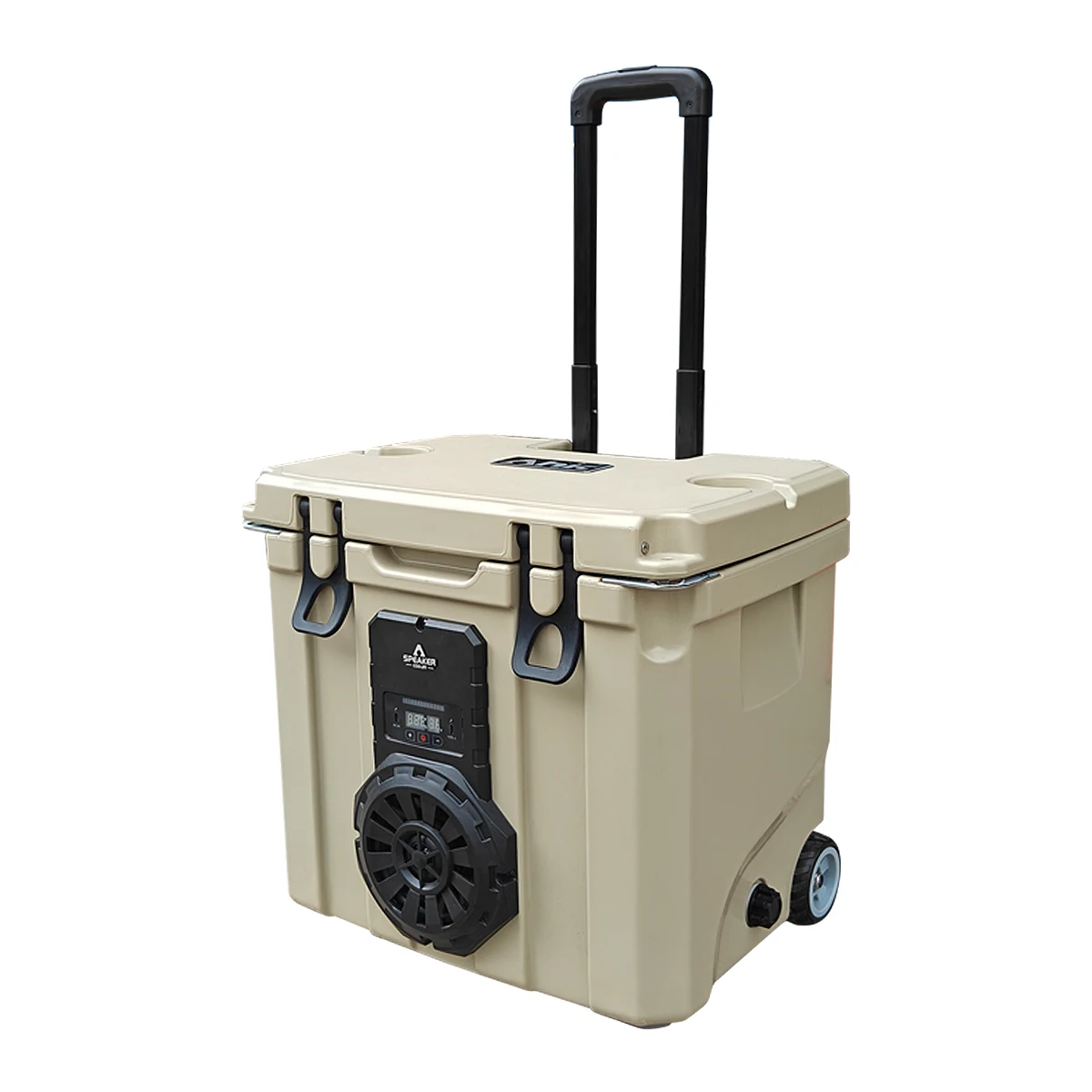 Portable Travel Wheeld Cooler Box With Durable Built In Speaker Great For Parties Festivals And Boats