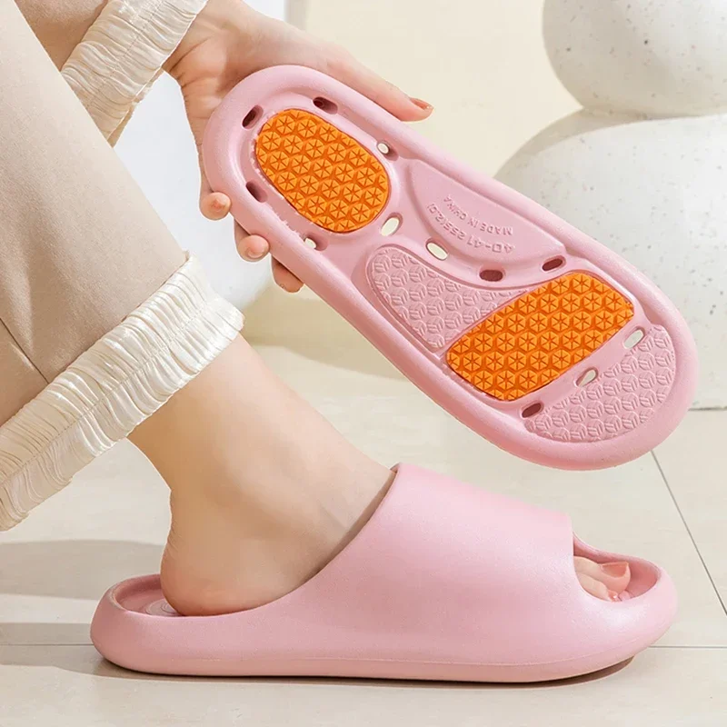 

House Slippers for Women Non-Slip Slippers Women Soft Sole Platform Couple House Slippers Summer Comfortable Heel Womens Sandals