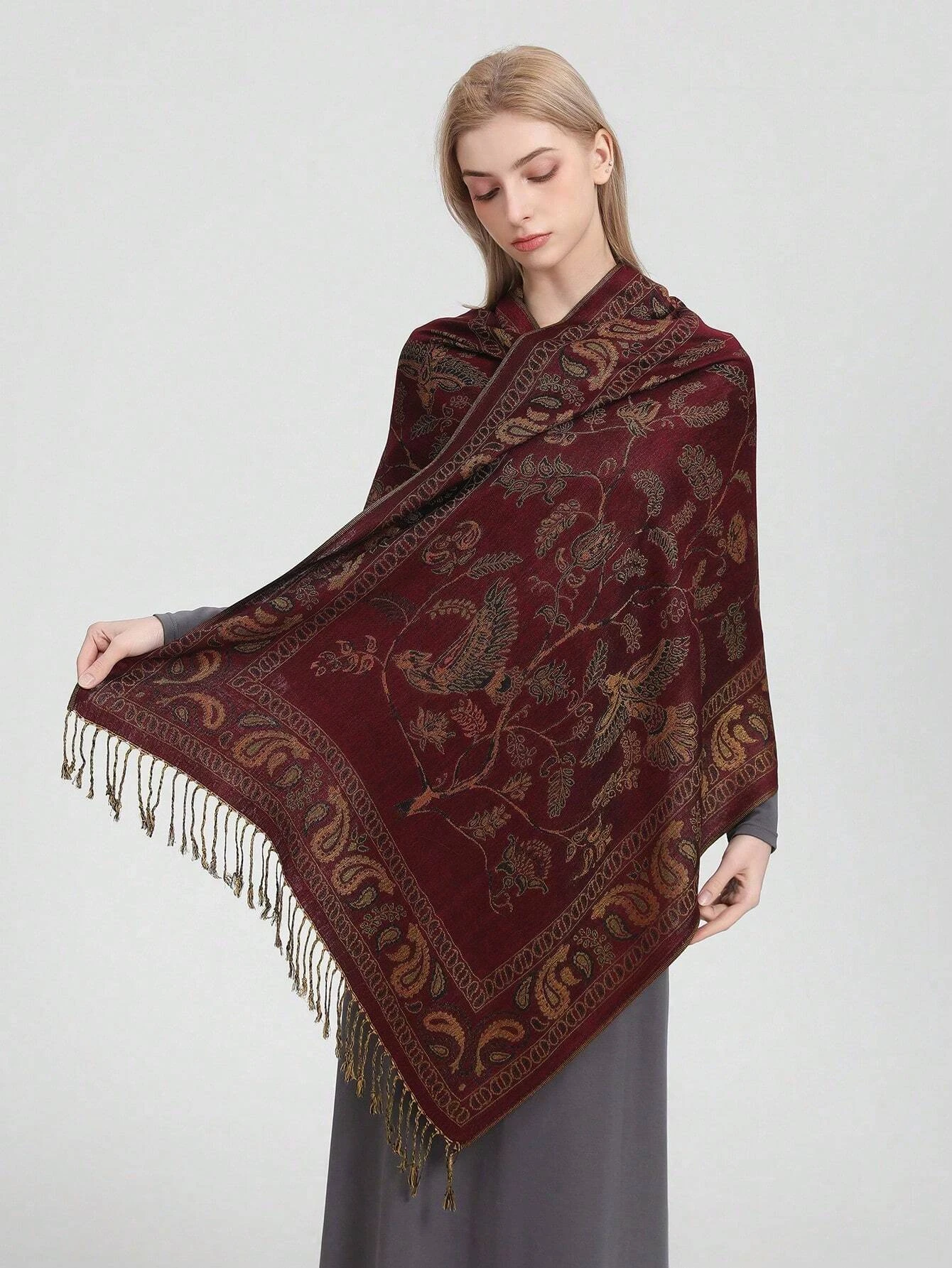 

2025 Luxury Brand Cashmere Women Scarf Printed Winter Warm Shawl and Wraps Pashmina Bandana Long Jacquard Paisley Female Foulard