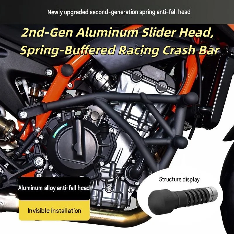 Crash Bar Bumper Anti‑Fall Sliders Anti‑Fall Pads Frame Protector Mod Parts For KTM 790 Duke 890 Duke Motorcycle Accessories view 2