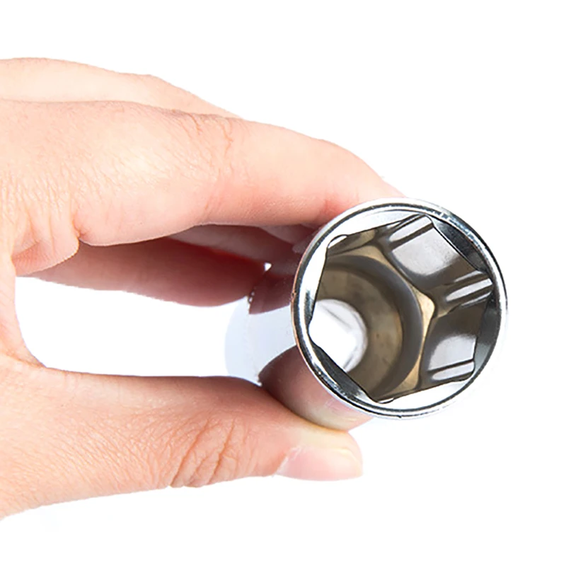 Jeu de têtes de clé à douille hexagonale pour cliquet 1/4 3/8, douille courte et longue, écrou profond, manchon de pilote, extrémité de clé, outil à cliquet avec support