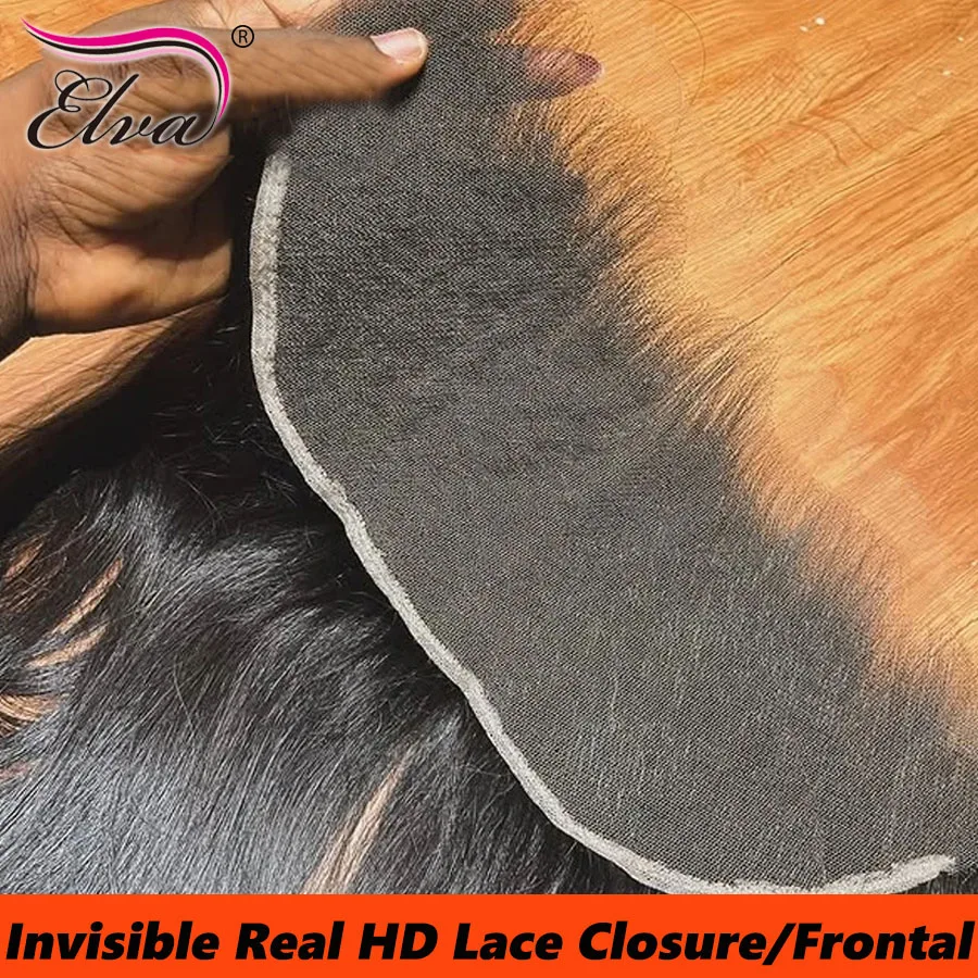 Invisible 13x6 HD Lace Frontal Closures 9X6/5X5/7X5 HD Lace Closure Straight Human Hair Closure Pre Plucked Melt Skins For Women