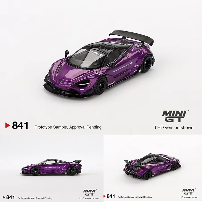 PreSale MINIGT 841 1:64 LBWK MCL 720S Purple Diecast Diorama Model Collection Toys