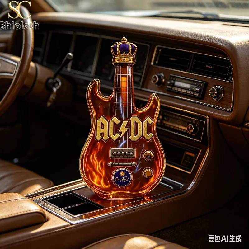Decantador, Botella de Vino de Vidrio Novedosa para Whisky y Bourbon, Perfecta para Bar en Casa, Fiestas, Decoración de la Cueva del Hombre, Regalo Genial para Amantes de la Música