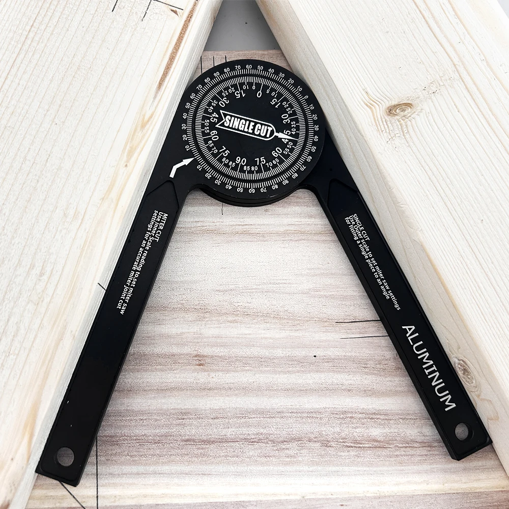 Imagem -04 - Mitra Saw Transferidor Angle Finder Precisão Laser Escalas Gravadas Gauge Canto Carpintaria Polegada Profissional