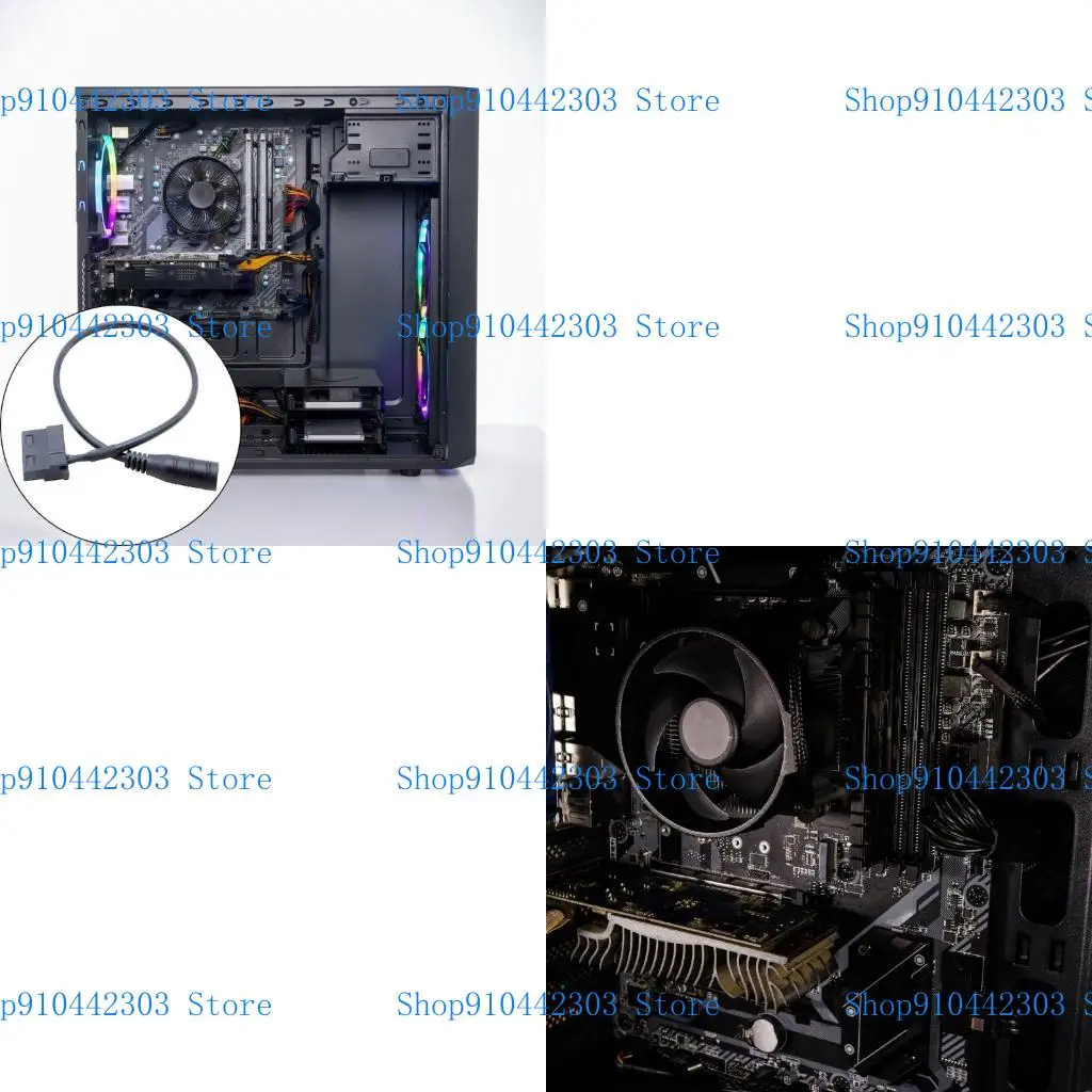 Adattatore ventilatore da 4 pin L4MD con dC5521 Soluzione raffreddamento affidabile della porta per piccole dimensioni