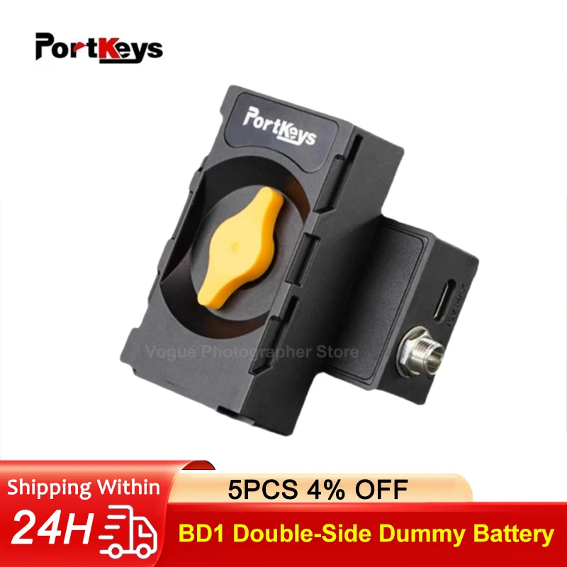 

Portkeys BD1 Switchable Double-Side Dummy Battery for Camara Monitor and Video Transmission System Conveniently Powered PD Port