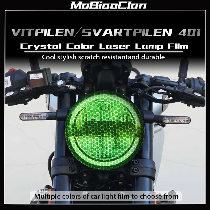 

For Husqvarna SVARTPILEN 401 VITPILEN 401 Motorcycle honeycomb laser headlight and taillight film modification accessories ﻿