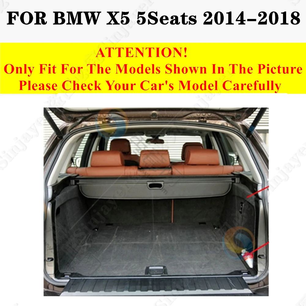 High Side Car trunk mat for BMW X5 F15 5Seats 2018 2017 2016 15 2014 Tail Boot luggage Pad Rear Cargo Liner Carpet Protect Cover