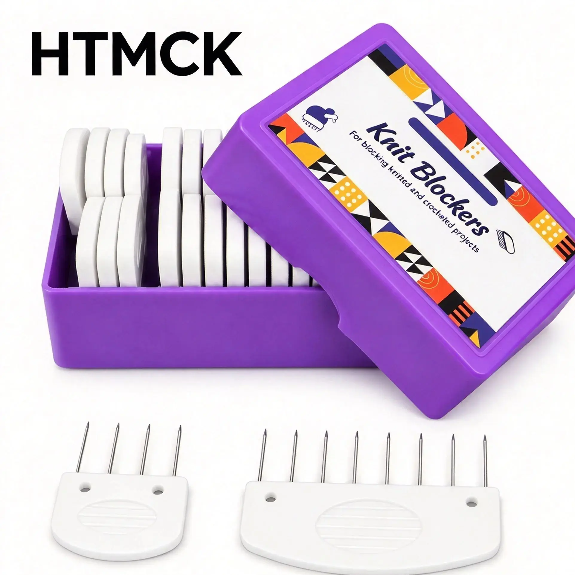 HTMCK 1 Pack Knit Blockers Essential Accessory for Aligned Blocks Knitting And Sewing Tools