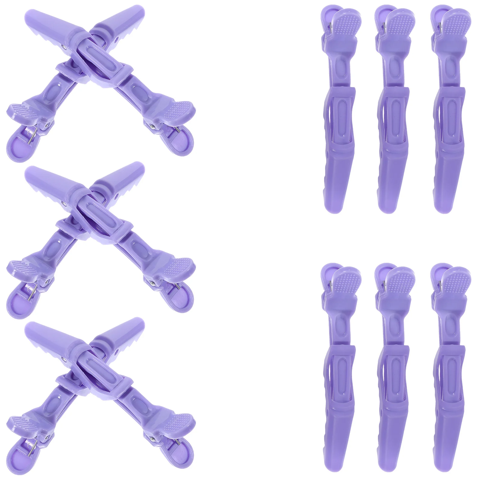 

12 Pcs Crocodile Hair Clip Sectioning Clips Make up DIY Salon Clamps Plastic Women's