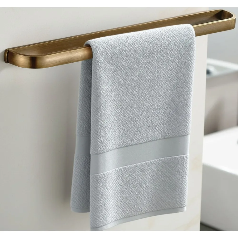 

Антикварная латунная вешалка для полотенец 23,6 дюйма, настенная вешалка для ванной комнаты, ретро-стиль