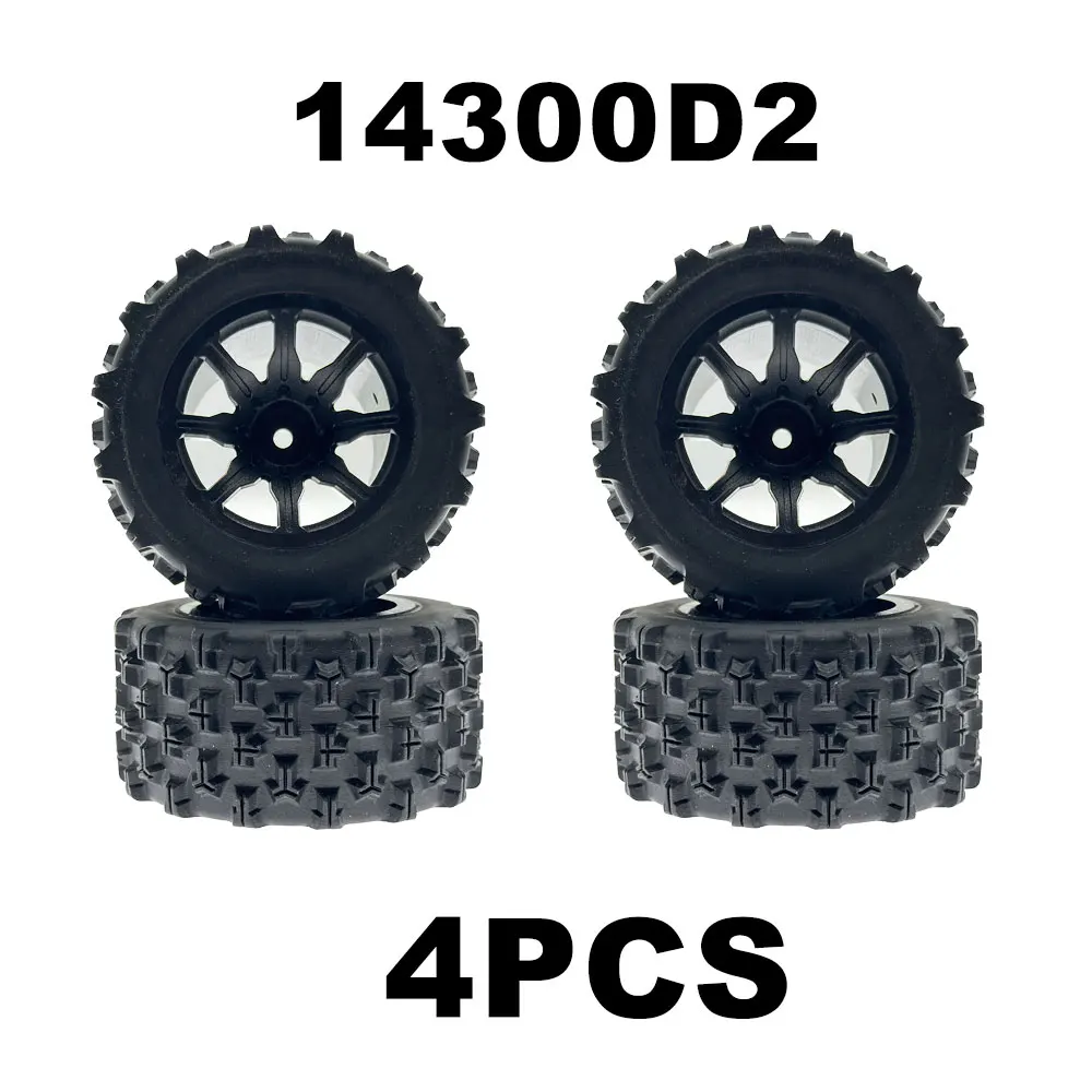 Peças de pneus originais Borracha atualizado Off-Road pneus, MJX Hyper Go RC carro, controle remoto, 16208, 16209, 16214209, 14210