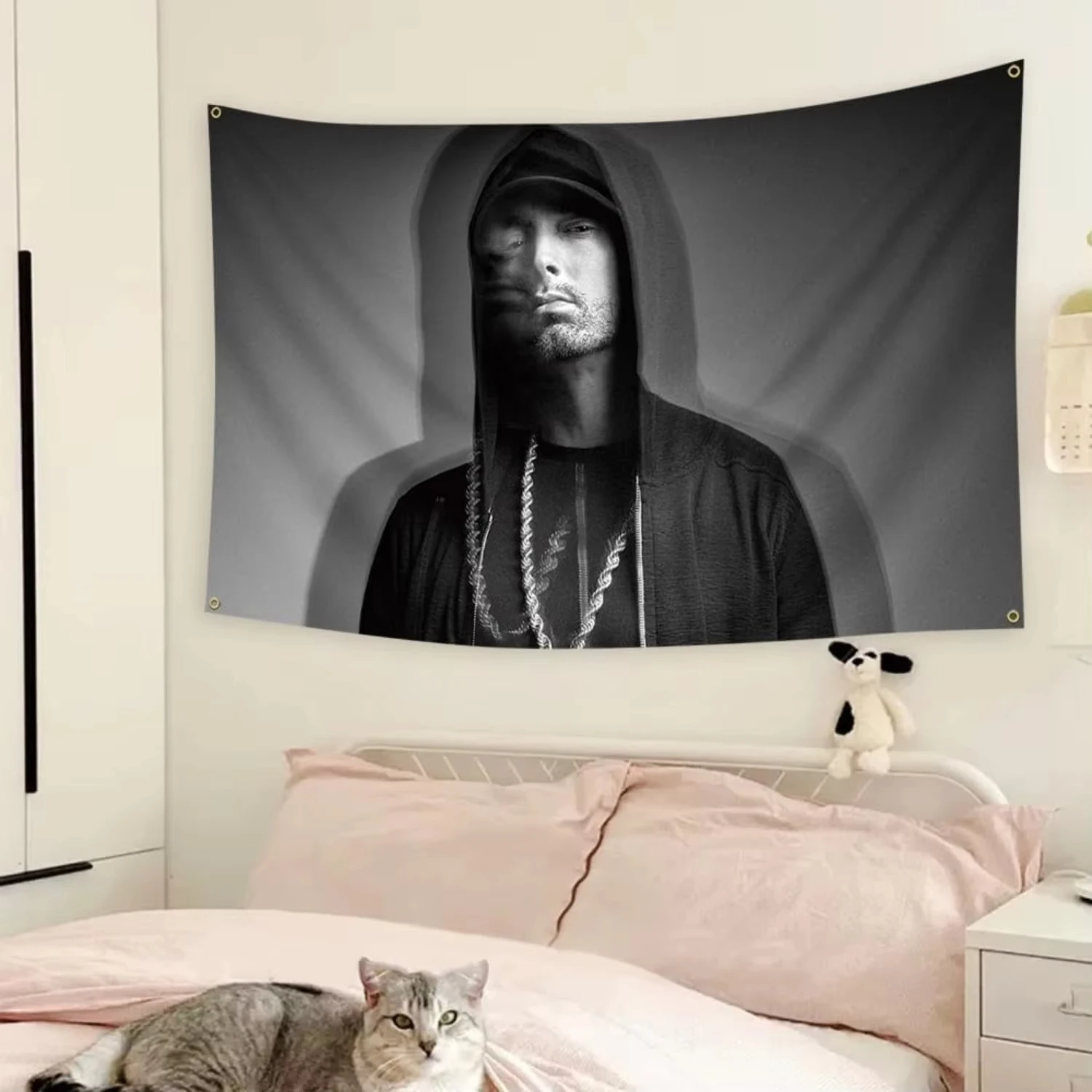 صورة أحادية اللون قماش مزخرف جداري الشكل جدار الفن الحضري نمط صورة ديكور الحد الأدنى صورة الجدار الشنق الجدار الشنق