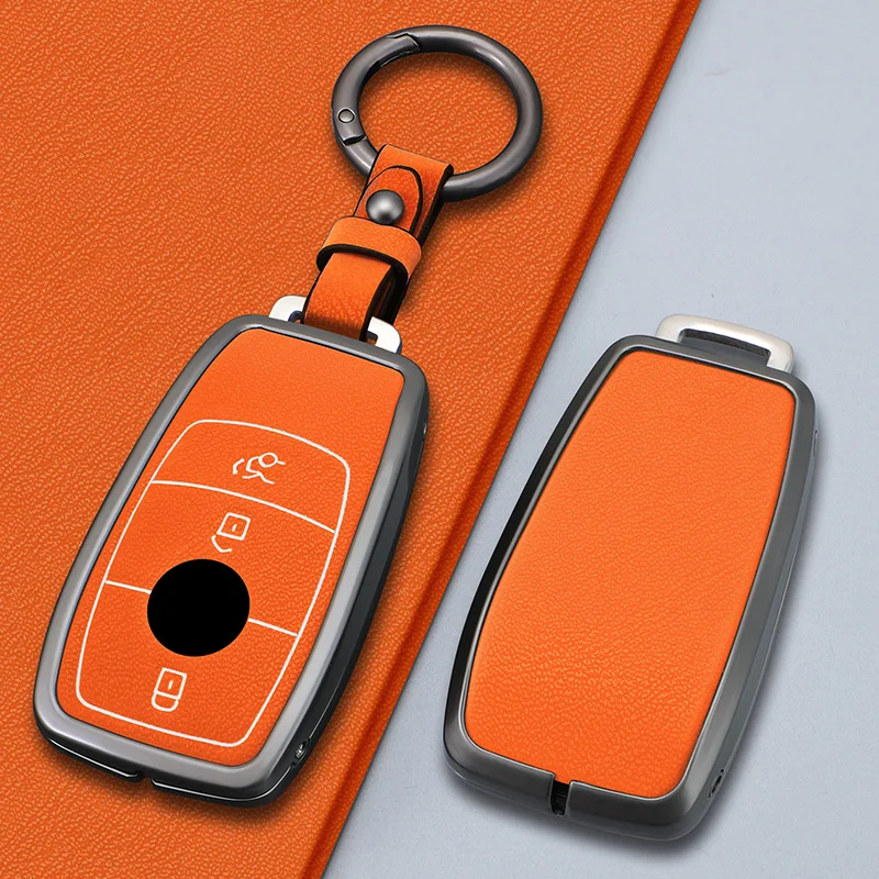 

3/4 Button Zinc Alloy Key Fob Cover Case For 2019 2020 Mercedes-Benz A220 E63S AMG E-Class GLE 350 4MATIC E300 E400 E43 W213