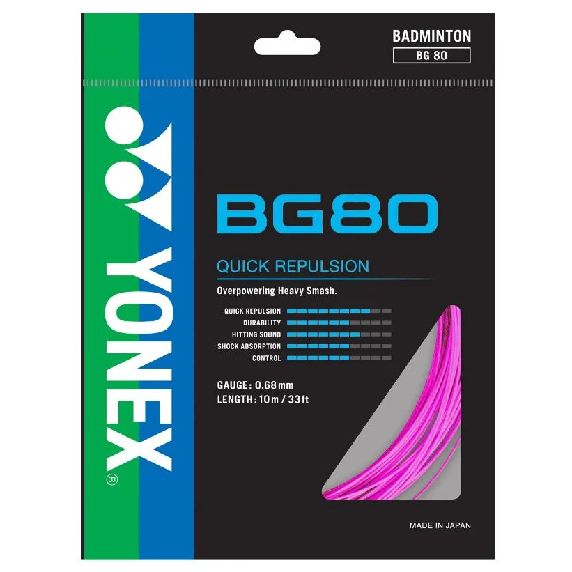 Yonex Badminton String  BG66 ULTIMAX 0.65mm High Elasticity Badminton String