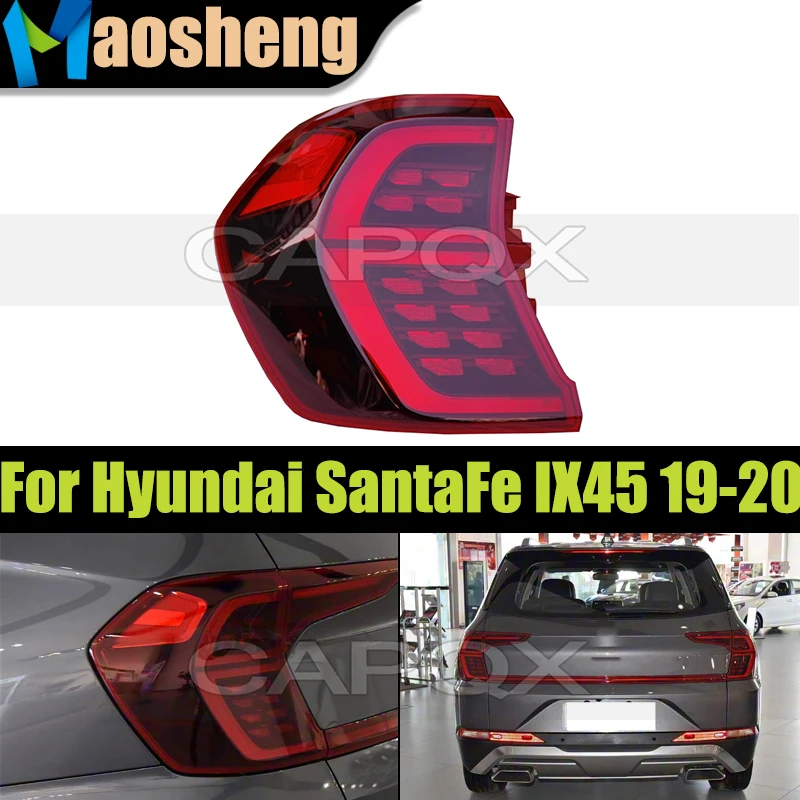 Halogen Or LED Car Rear Buper Taillight Taillamp For Hyundai SantaFe IX45 2019 2020 Brake Light Taillamps Tail Light