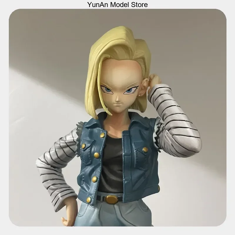 26,5cm Android 18 Stehende Pose Bishoujo Anime-Figur Statue Desktop-Dekoration Sammlerstück Geschenk für Fans