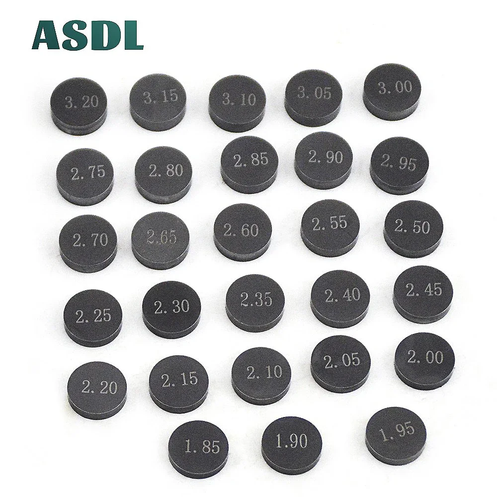 28pcs Motorcycle Engine Parts Adjustable Valve Pad Shims diameter 10mm Complete Valve Shim Kit 1.85-3.20 For KT/M For Aprilia