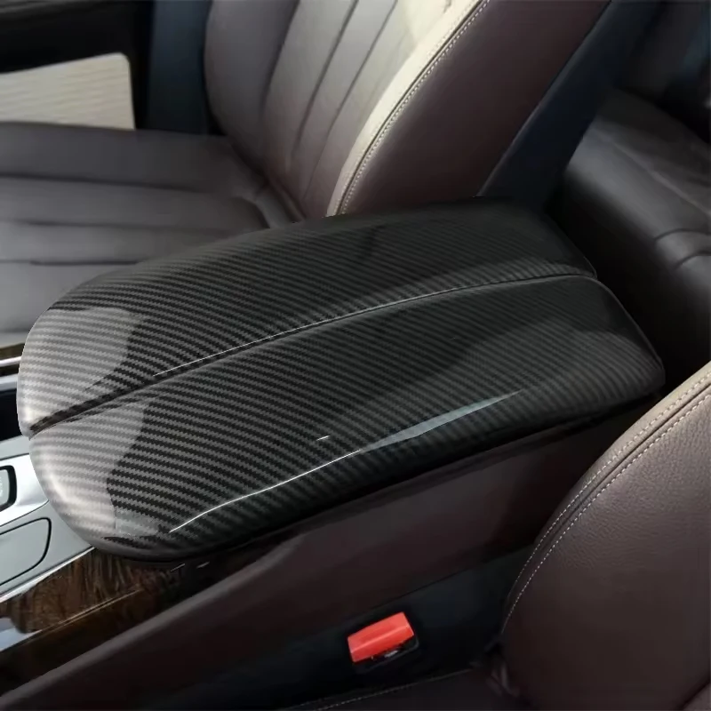 

Carbon Fiber Car Center Armrest Console Box Trim Cover For BMW X5 X6 X7 E70 E71 F15 F16 G05 G06 G07 Decoration Accessory Sticker