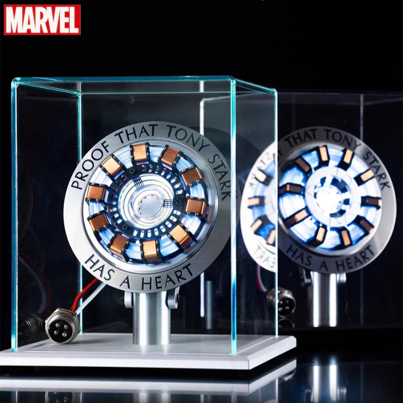 Avenger Iron Man Mk1 Mk2 Arc Reactor Tony Stark Heart Of Mark Figure Led Light Superhero 1:1 Cosplay Toys Chest Lamp Toys Gift