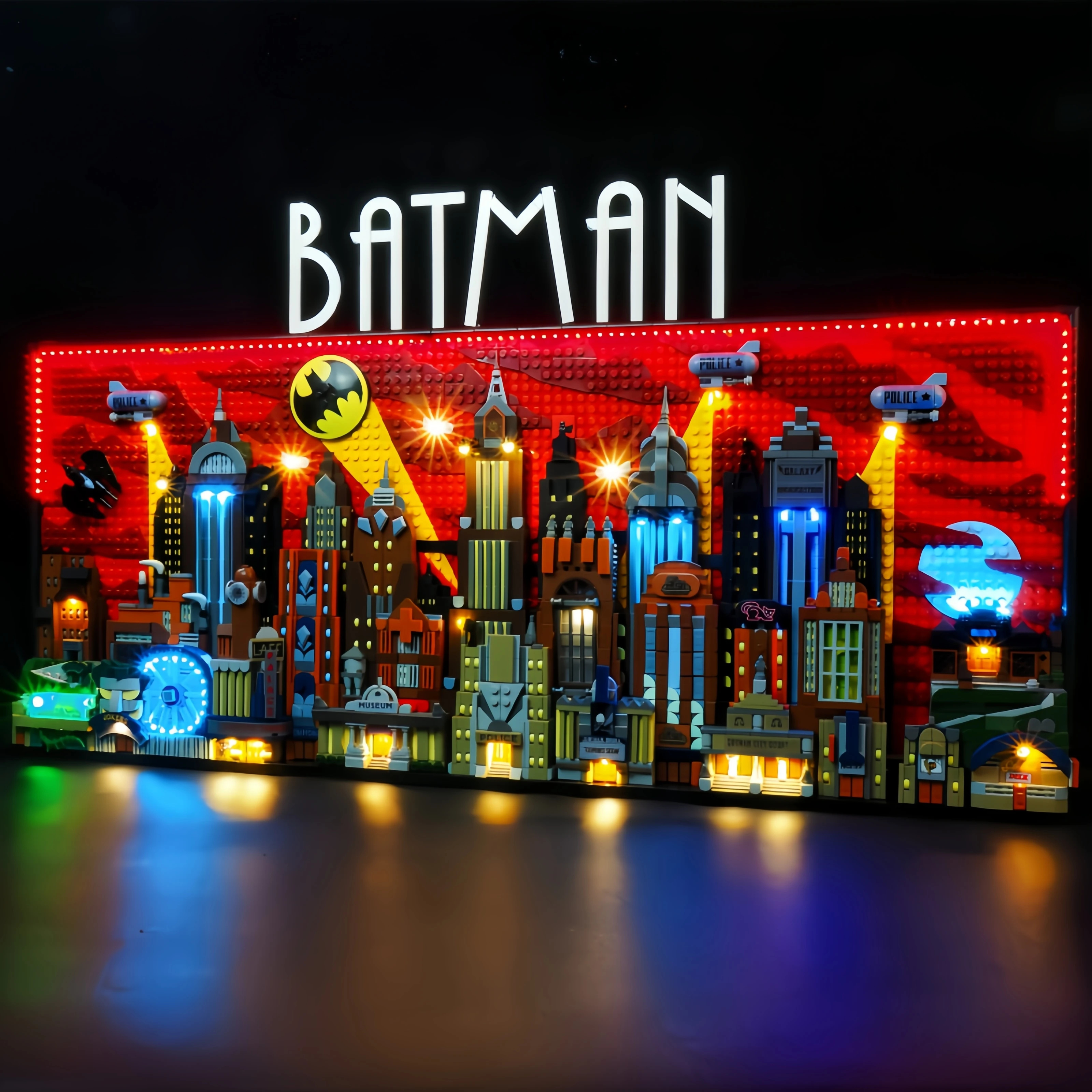 Hprosper LED Light For 76271 The Animated Series Gotham City Decorative Lamp With Battery Box (Not Include Lego Building Blocks)