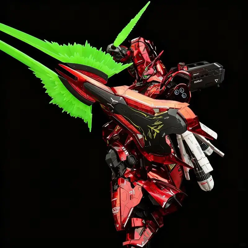 Hot Rg 1/144 Sazabi Clear Color Mechanical Core Plating Assembly Model Kit Action Figure Desktop Decoration Trendy Toy Gift image 4