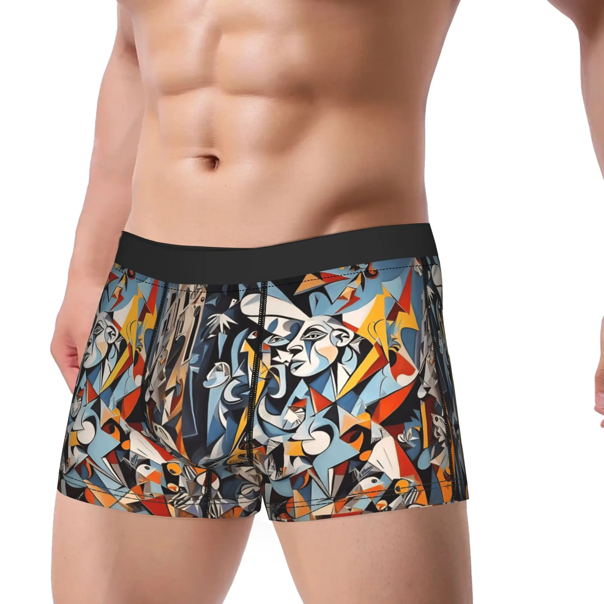 Pablo Picasso Cubist Complexity A Modern Tribute Boxershorts  Pouch Underwear Trenky Shorts Briefs Man Underpants Big Size 2XL