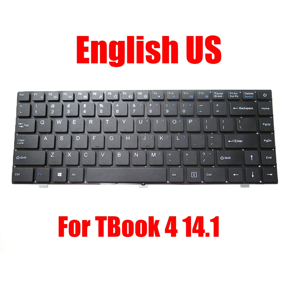 English US Laptop Keyboard DK_MINI 300N MINI300N 343000083 Black Without Frame New