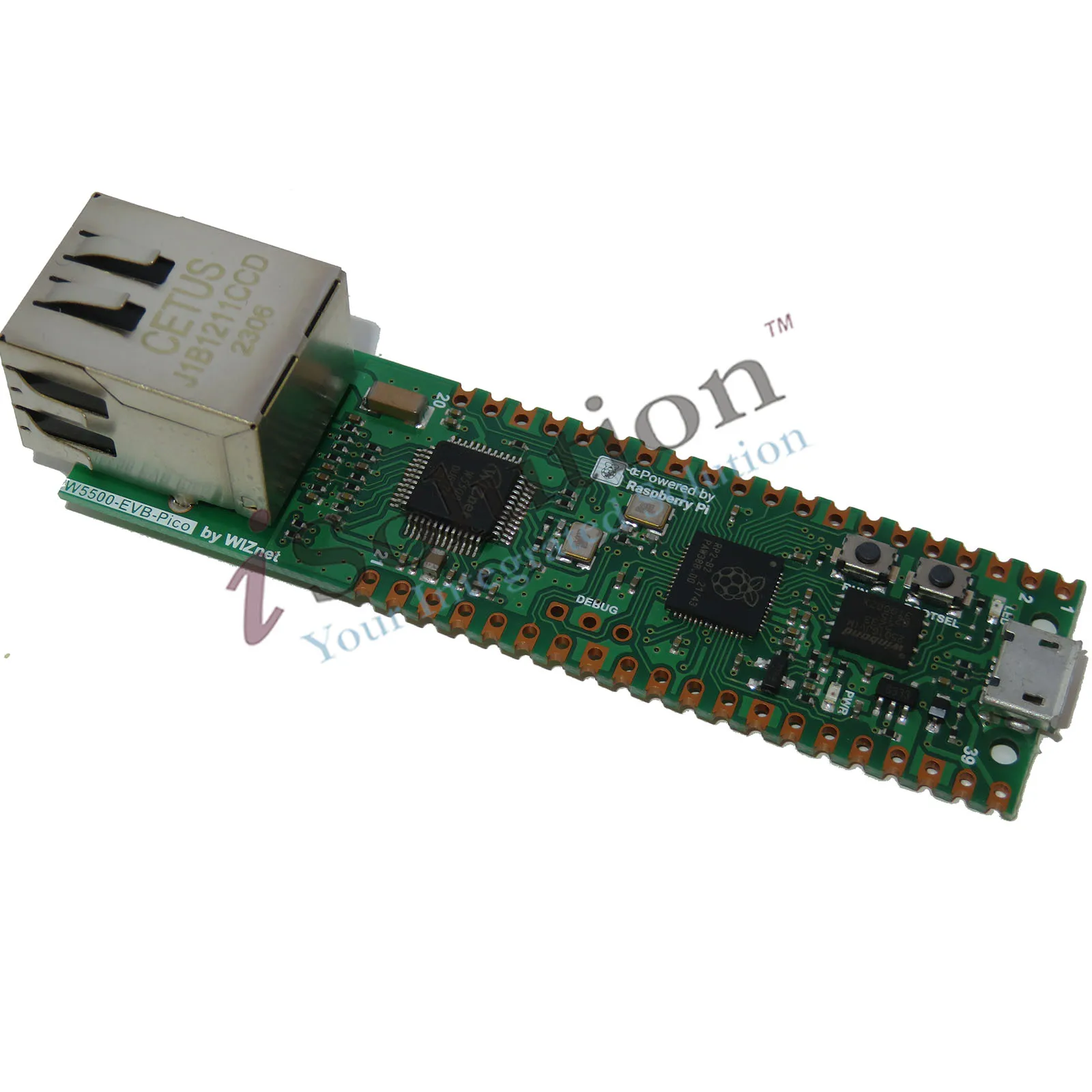 W5500-EVB-PICO  RP2040, W5500 Raspberry Pi Pico Board