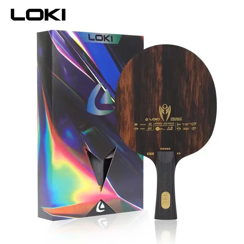 

LOKI KIRIN Power K9 Ping Pong Blade 9 Ply Wood Carbon OFF+ Professinal Table Tennis Racket 7 Wood 2 Carbon Blade Speed Attack