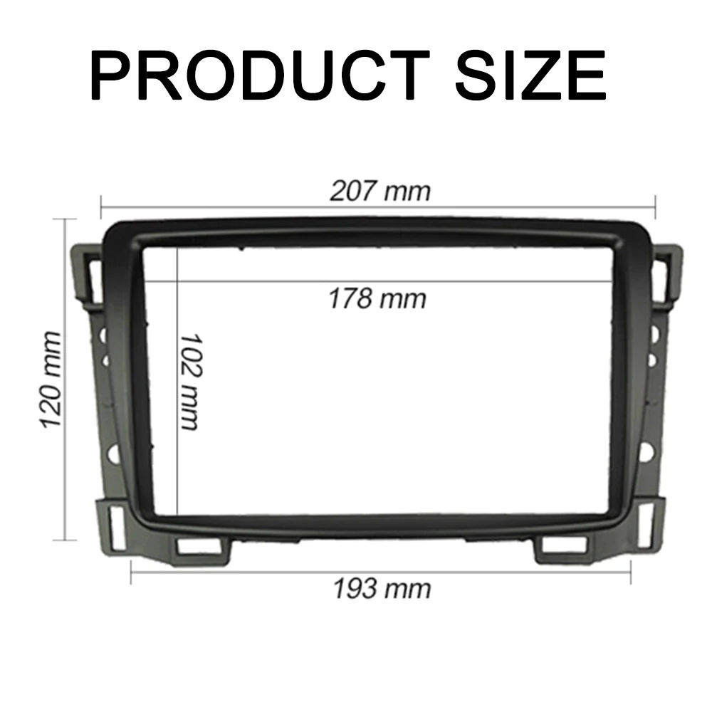 Car Radio Fascia for Chevrolet Sail 2010+ Double 2 Din DVD GPS Stereo Player Panel Dash Mount Install Trim Kit Refit Frame Bezel 4