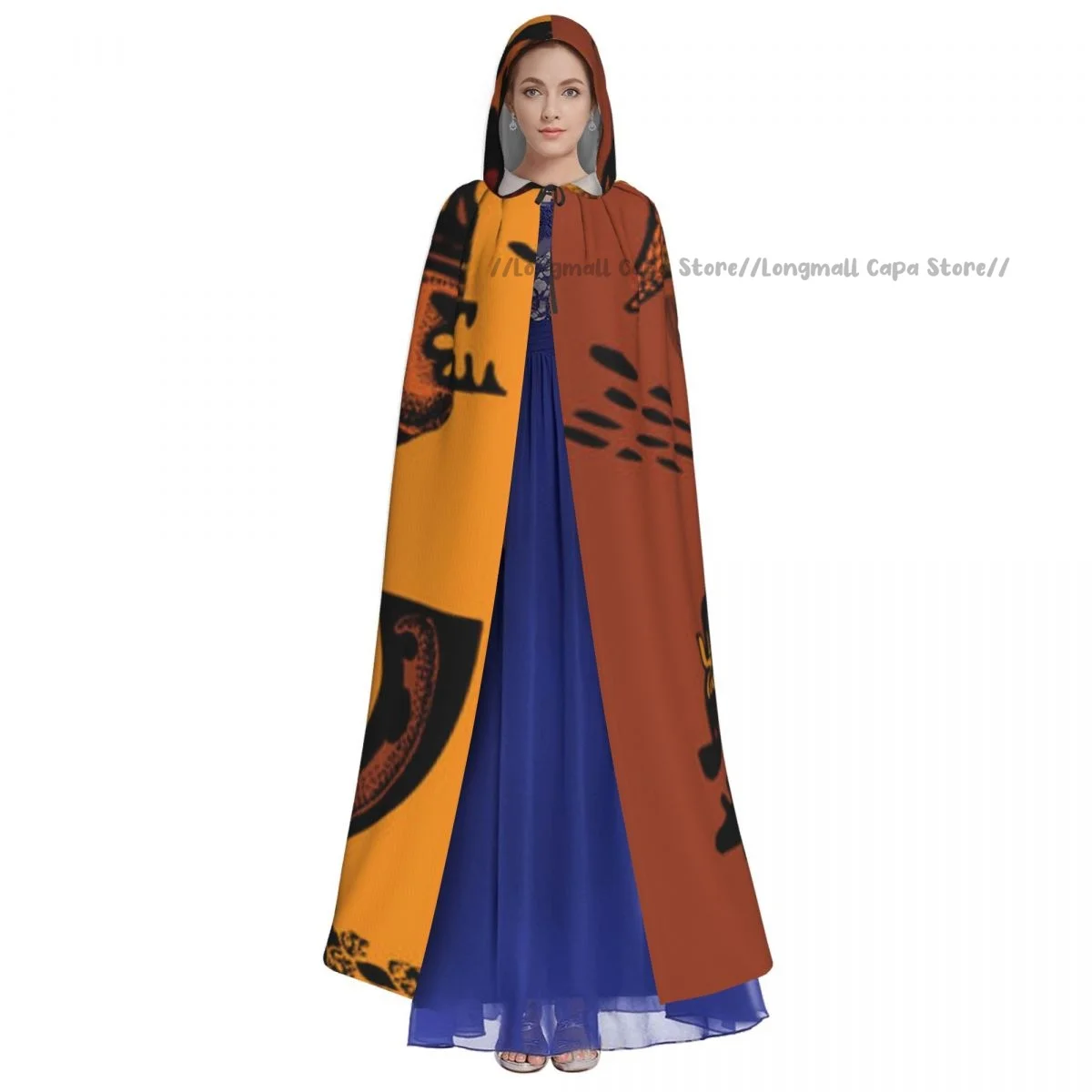 Fairy Tale World Of Wildlife Hooded Cloak Coat Halloween Cosplay Costume Vampire Devil Wizard Cape Gown Party