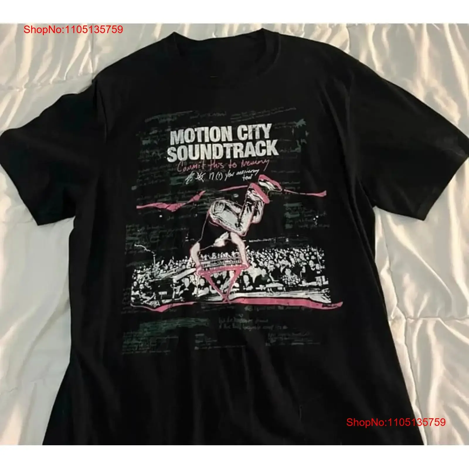 motion city soundtrack commit this to memory 17 year anniversary 1side shirt vintage Washed Breathable Stylish Casual Soft