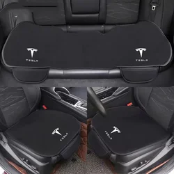 Car Front Rear Seat Cushion Flannel Cover For Tesla Model 3 Model S X Model Y Roadster SpaceX Auto Interior Accessories