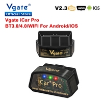 Vgate iCar Pro ELM327 V2.3 Bluetooth 4.0 for Android/IOS iCar2 wifi OBD2 Car Diagnostic Tool elm 327 OBD 2 OBDII Scanner Auto