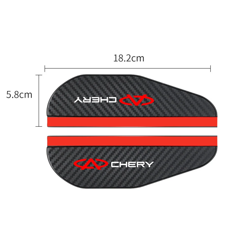 2pc car Rear view Mirror sticker rain eyebrow weatherstrip For CHERY TIGGO 3 4 5 7 PRO 8 stickers Car styling sticker