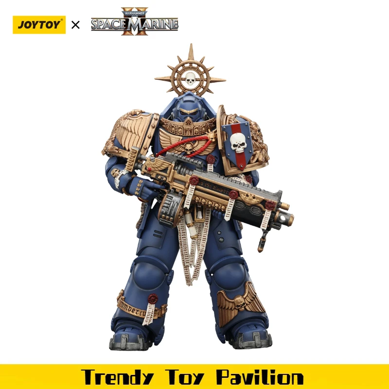 

【Доставка в течение 24 часов】Фигурка JOYTOY Warhammer 40K Ultramarines Heavy Relic Primus Armor с ружьем Heavy Relic Bolt Rifle, масштаб 1/18