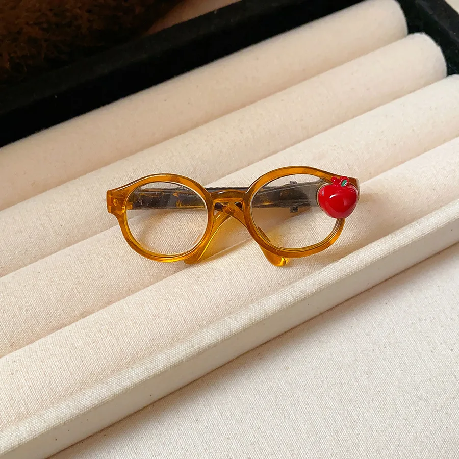 Apple Glasses Hair Clip for Women Girl Cute Side Duckbill Clip Hairpins New Fashion Versatile Hair Accessories Gift Christmas M view 4