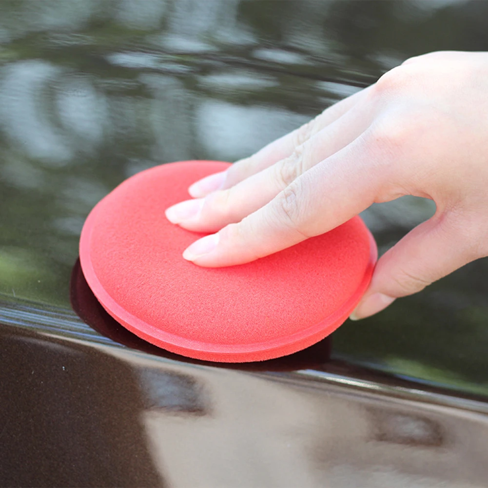 

2pcs 4.1Inch SPTA Vehicle Polishing Waxing Circular Cleaning Sponge Foam Applicator Pads For Hand Polishing Automotive Tools