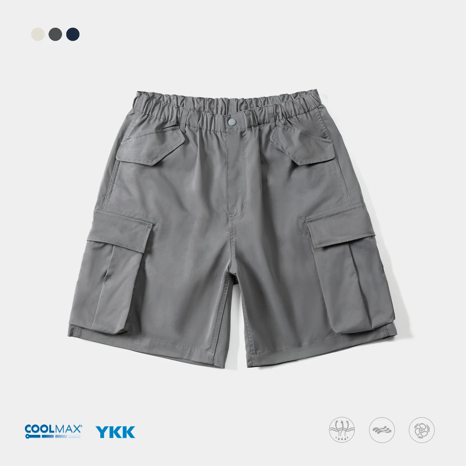 

26SS Cool Moisture Wicking Breathable Comfortable Loose Fit Multi-Pocket Bermuda Shorts Unisex Cargo Shorts for Men Summer