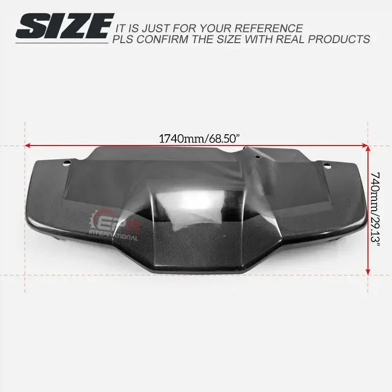 For Subaru Impreza GDA GDB GDC 7 8 9 Carbon VTX-Style Rear Bumper Diffuser Trim bodykits