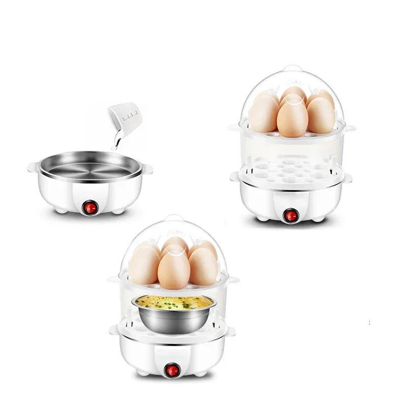 Electric Egg Boiler Universal 7 Egg Boiler Steamer Fried Egg Cooking Tool Kitchen Utensils Breakfast Maker