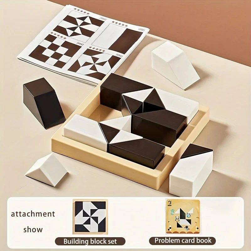 Children Hidden Block Puzzle 6 Years ABS Material Interesting Enhances Logic and Spatial Reasoning Suitable for Kids Toy Gift