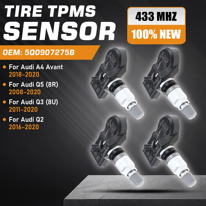 

Car TPMS For Audi A4 Avant 2018-2020 Audi Q5 8R 2008-2020 Audi Q3 8U 2011-2020 Audi Q2 2016-2020 Tire Pressure Monitoring Sensor