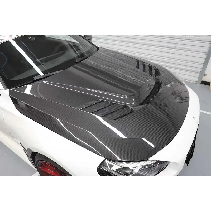 

V Style Dry Carbon Fiber Engine Hood Bonnet For 2 Series G87 M2 G42 M240i Performance Kit