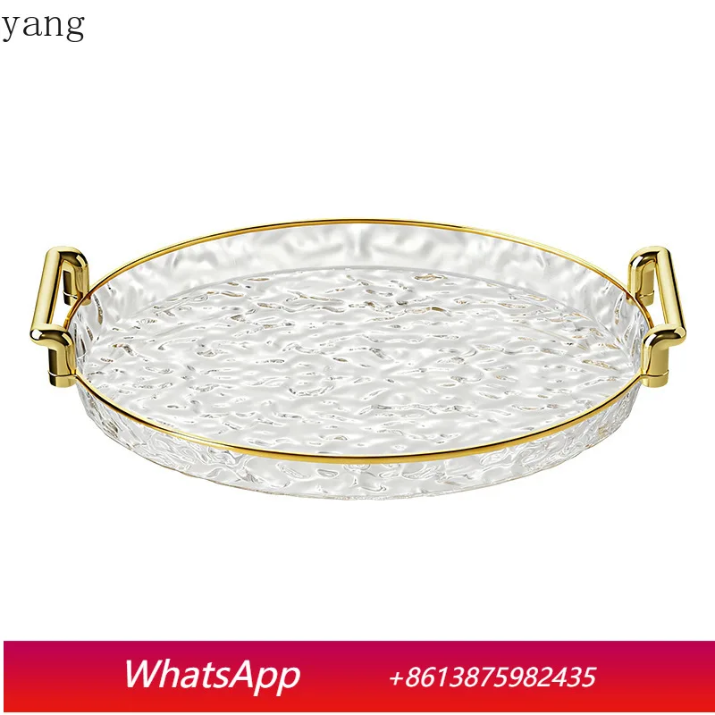 

CX water ripple tray round light luxury high-end beauty salon water cup